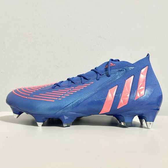 Adidas Predator Edge.1 SG “Hi-Res Blue Turbo” Men’s Size 10 Soccer Cleats - Picture 3 of 9